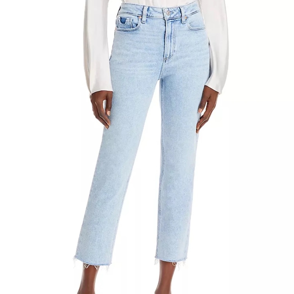 NWT Paige Hoxton Straight High Rise Crop Jeans